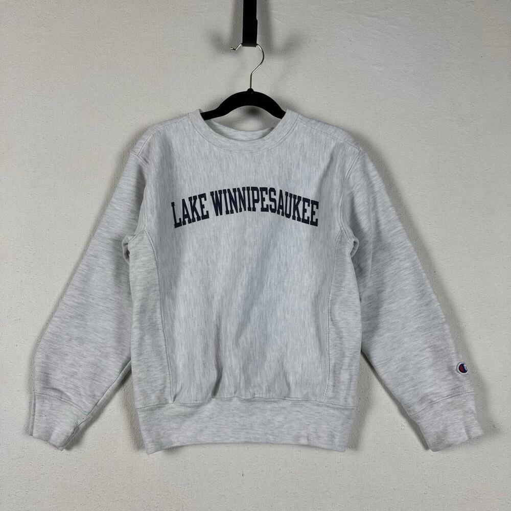 Champion Reverse Weave Lake Winnipesaukee Youth 6-7 Crewneck Pullover Sweatshirt